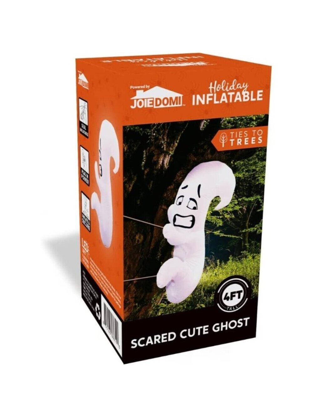 Joiedomi 4 FT Halloween Inflatables Ghost Outdoor Decor LEDs for Cute Blow Up - Picture 8 of 8